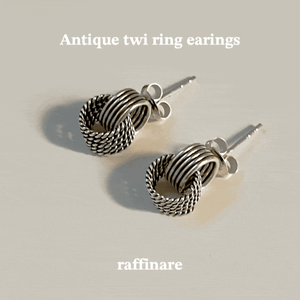 Antique two ring earings