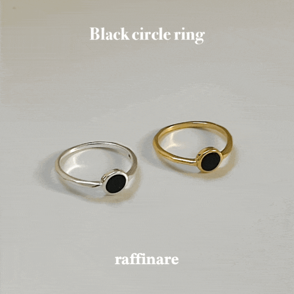 Black circle ring