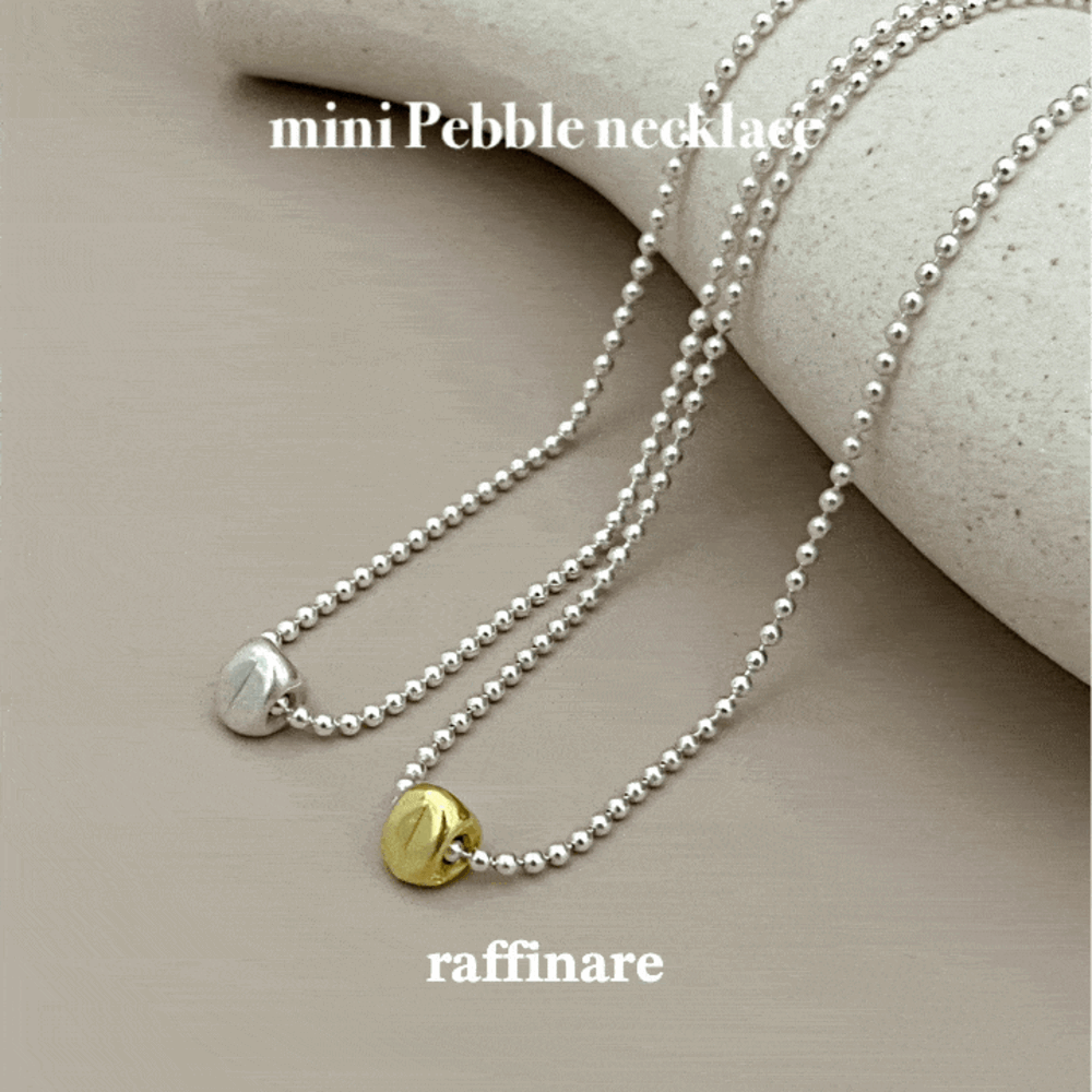 mini pebble necklace