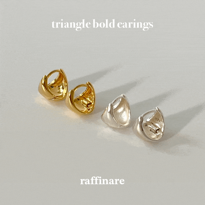 triangle bold earings